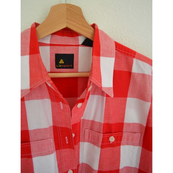Vintage Buffalo Check Cotton Blouse Size Medium - Picture 3 of 6